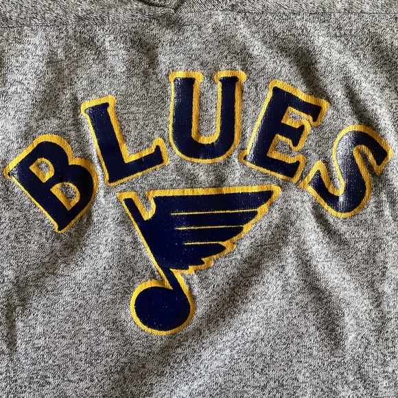 St. Louis Blues VINTAGE RETRO RAWLINGS JERSEY SHIRT - Picture 3 of 4